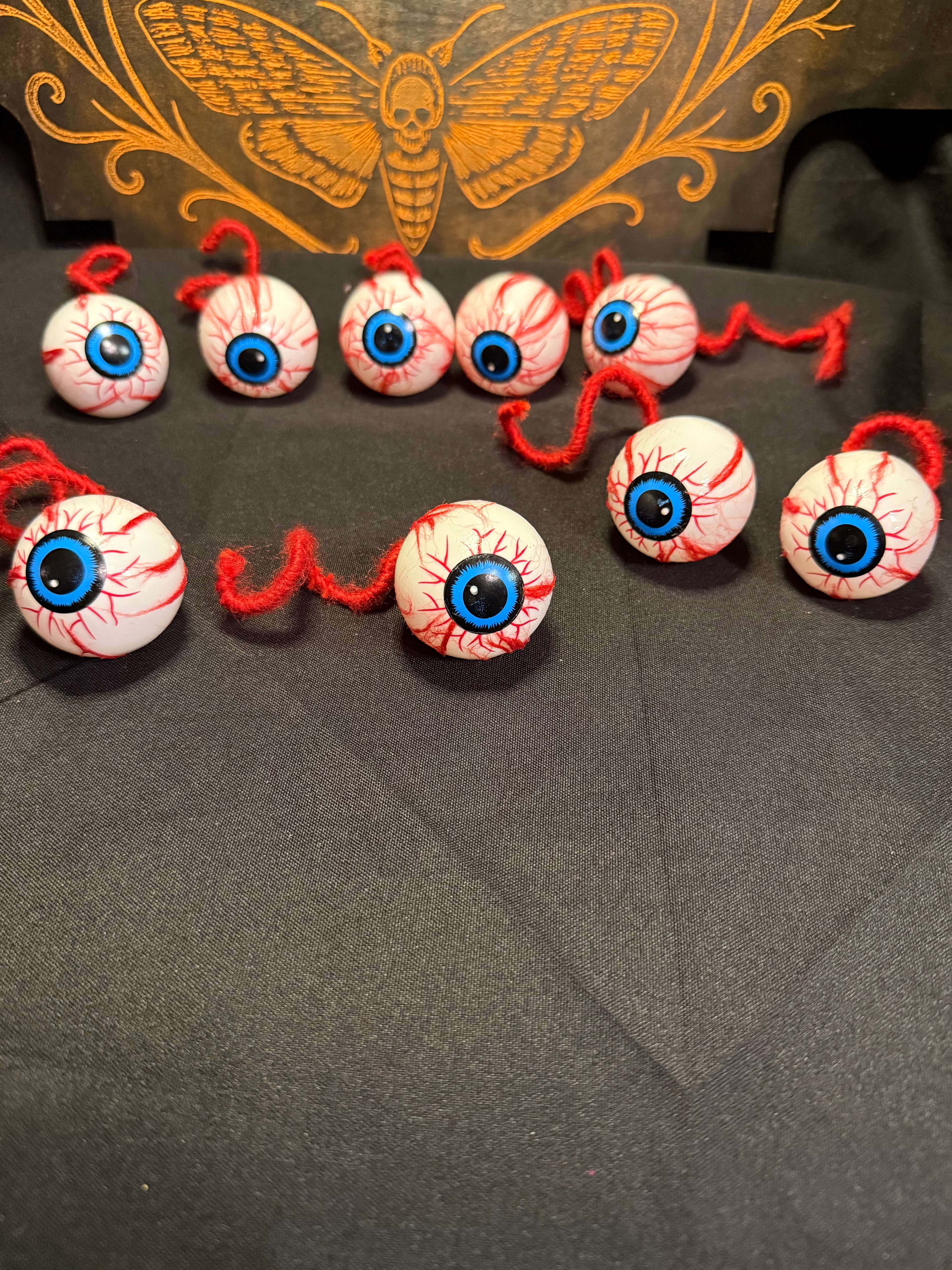 Creepy eyeball ornament
