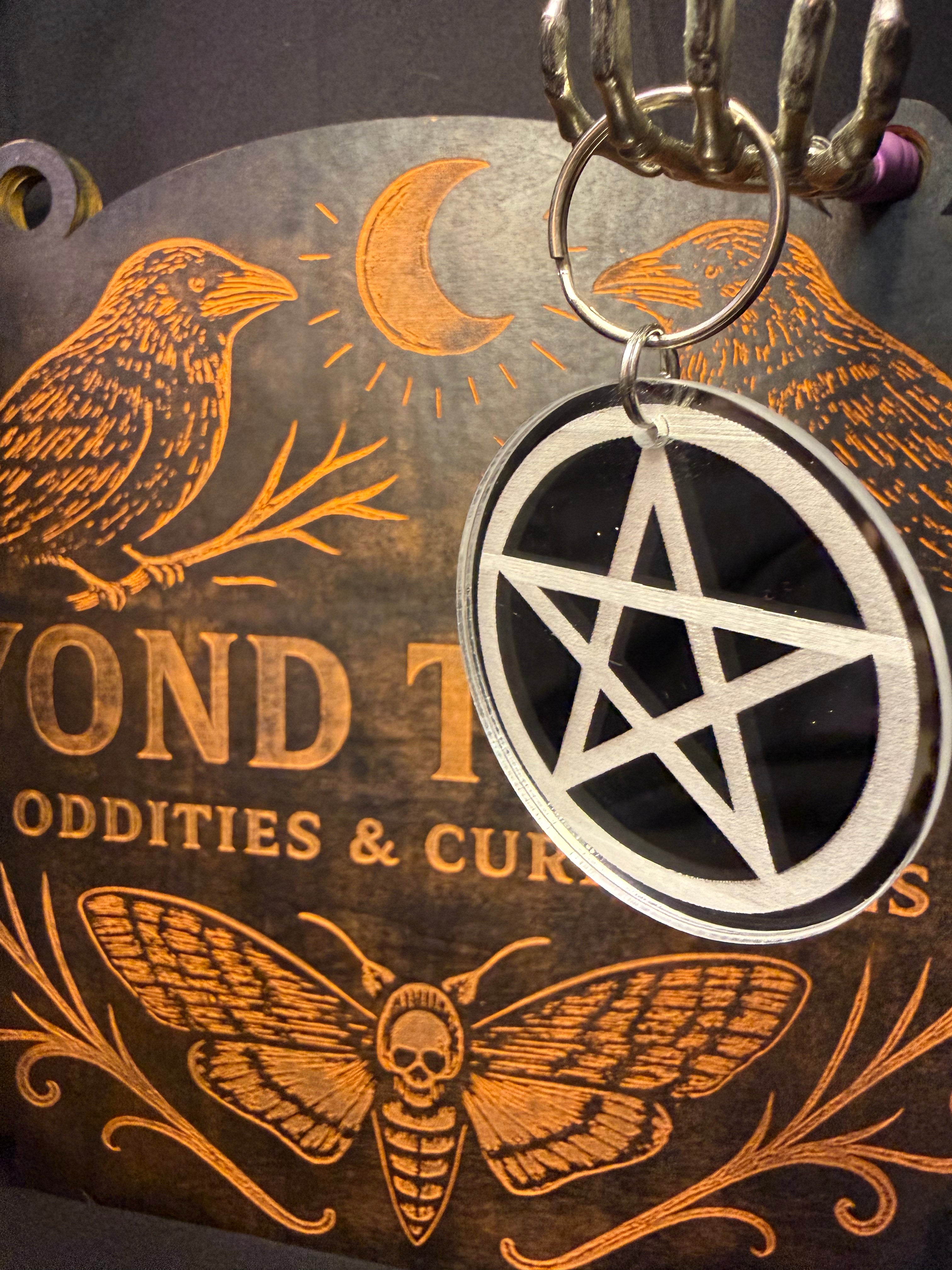 Pentagram keychain