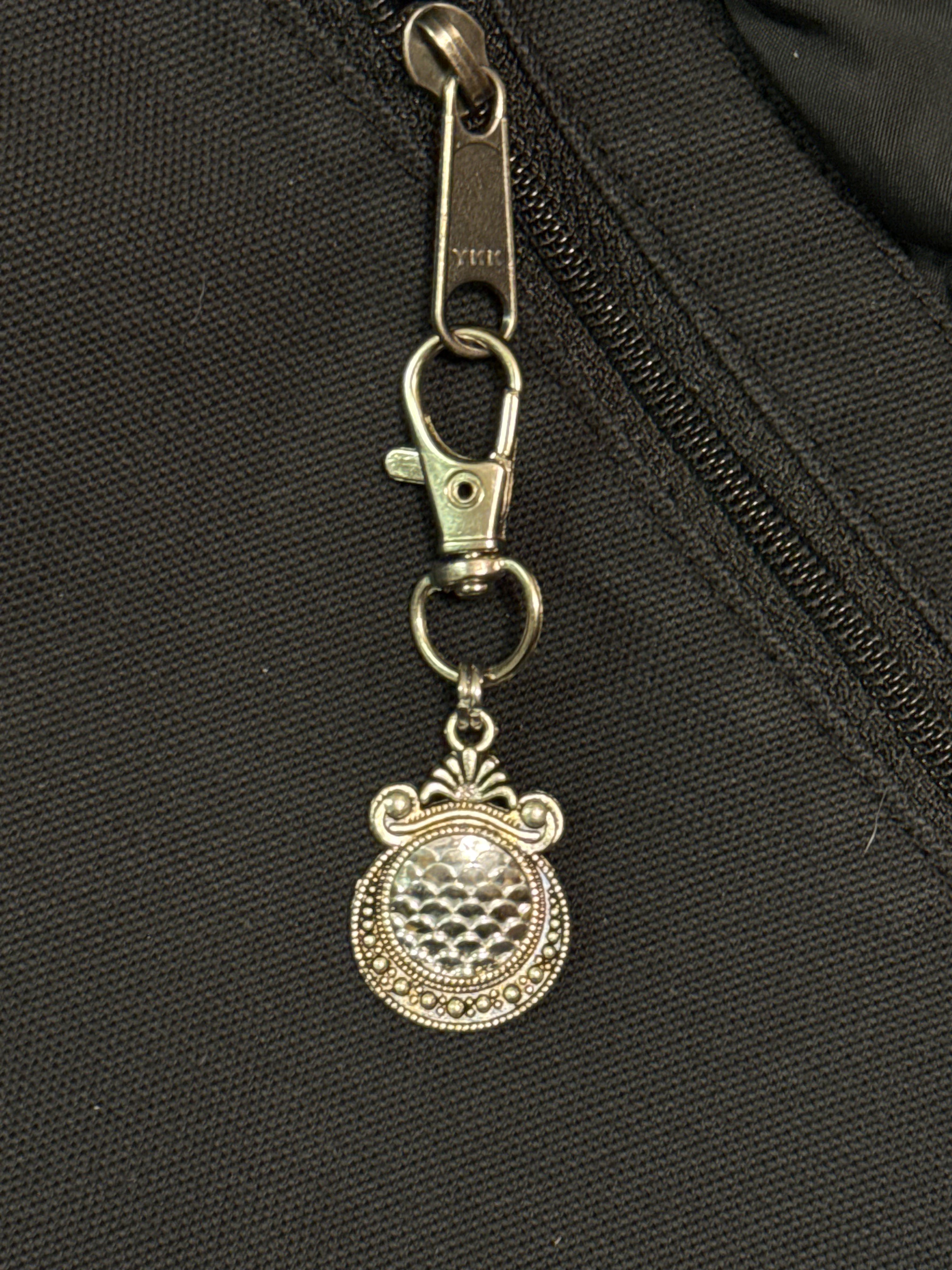 Mermaid scale zipper pull
