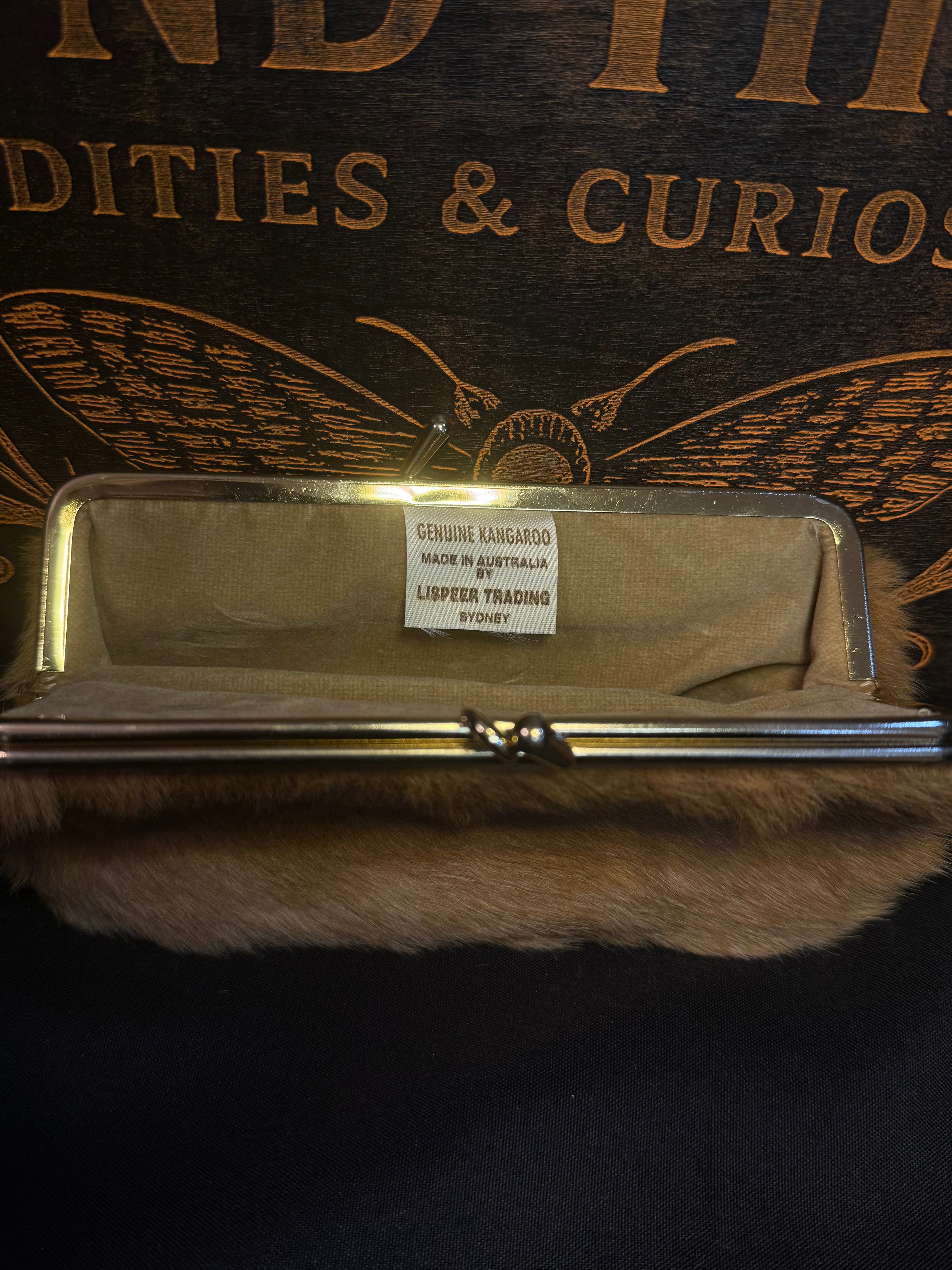 Kangaroo fur coin purse